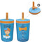 Zak Designs 15oz Blippi Kelso Tumbler Set, BPA-Free Leak-Proof Screw-On Lid with Straw Made of Durable Plastic and Silicone, Perfect Bundle for Kids, 2 Count (Pack of 1)