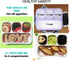 Unicorn Bento Lunch Box for Girls, Kids | Snack Containers with 4 Compartment Dividers, Boxes for Toddlers Pre-School Daycare Tween Lunches BPA Free, Food and Microwave Safe | Purple Rainbow Unicornio