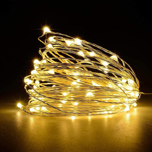 Solar Christmas Lights Outdoor Waterproof ,2 Pack Solar String Lights 72 Ft 8 Modes 200 LED Fairy Solar Lights for Party Wedding Patio Garden Christmas Xmas Tree Decor (Warm White)