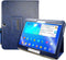 Kuesn for Samsung Galaxy Tab 4 10.1 SM-T530 T531 Book Cover Case and Tab 3 10.1 GT-P5200 P5210 Tablet Folio Flip Book Cover Case with Magnet Closured (Dark Blue)