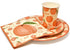 Peach Fruit Party Supplies Tableware Set Includes 24 9" Paper Plates 24 7" Plate 24 9 Oz Cups 50 Lunch Napkins for Sweet as Peaches Summer Tropical Themed Disposable Baby Shower Birthday Dinnerware