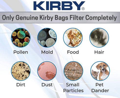 KIRBY Vacuum System Filter Bags Part 204811 Six Included