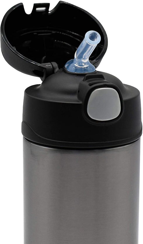 Thermos Funtainer 12 Ounce Bottle, Charcoal