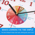 Vigorwise Telling Time Teaching Clock for Kid & Pareants, 10 Inch Educatinal Wall Clock for Student & Teacher, Silent Non Ticking Analog Clock Decor for Home/School/Classroom/Bedrooms