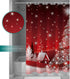 Prime Leader Shower Curtains for Bathroom Sets Christmas Tree Decoration Background Bath Curtain Durable Waterproof Polyester Washable Shower Curtain Bathroom Accessories with Hooks 72" x 72"