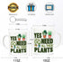 Dynular Plants Lover Gifts for Women Mom Funny Plant Gifts Plant Addict Coffee Mug for Crazy Plant Lady Plant Men Plant Themed Gift for Christmas Birthday All I Need is Plants Coffee Cup Spoon