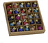 Kurt S. Adler 0.78-Inch Glitter Glass Ball, 25 Piece Set Ornaments, Multi, Count