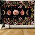Moonlit Garden Tapestry Moon Phase Tapestry Floral Tapestries for Bedroom Aesthetic Wall Hanging Dorm Living Room Vertical Tapestry for Teen Girls?59x51 inch)