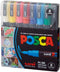 Posca Acrylic Paint Marker Set, 8 Color Fine, PC-3M, Version 2 (PC3M8SET)