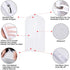 Hanging Garment Bags Cover 24''X48'' Lightweight Clear White Suit Protector Cover (Pack of 6) with Study Full Zipper for Suit Clothes Storage Closet (24''X48'', White)