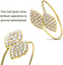 Set of 24 Napkin Rings Wedding Napkin Holder Metal Leaves Napkins Holder Rhinestone Napkin Buckle for Wedding,Mothers Day, Party Celebrate Festival Dinner Table Decoration (Gold)