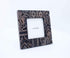 Foreside Home and Garden Dark 4 x 4 inch Carved Wood Picture Frame, Gray