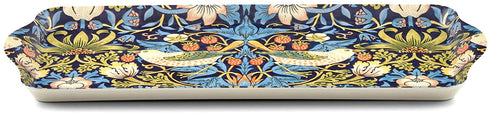 Morris & Co for Pimpernel Strawberry Thief Collection Blue Sandwich Tray - 15.1" x 6.5"