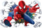 ZI XIN Superhero Wall Stickers Spider-Man Wall Decals Excellent Vinyl Wall Decor for Boys Room Living Room (Size 35.4 x 23.6 inch)