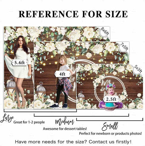 Allenjoy White Floral Mr & Mrs Engagement Decorations Backdrop Couples Wedding Bride and Groom Engaged Ceremony Anniversary Bridal Shower Supplies Photo Booth Background 7x5ft