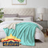 Walensee Sherpa Fleece Blanket (Twin Size 60x80 Light Blue) Plush Throw Fuzzy Super Soft Reversible Microfiber Flannel Blankets for Couch, Bed, Sofa Ultra Luxurious Warm and Cozy for All Seasons