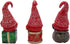 Festive Holiday Sitting Gnome Figurines, Christmas Decoration, 3 Assorted, 5 Inches