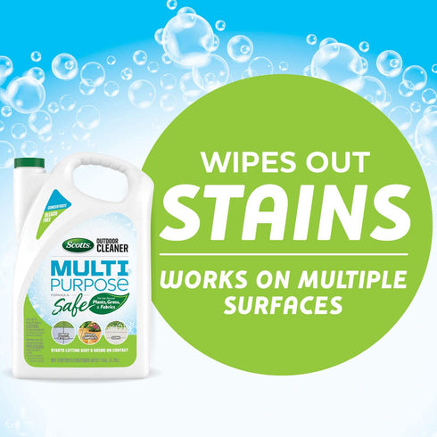 Scotts Outdoor Cleaner Multi Purpose Formula: Concentrate, Bleach-Free, Use on Decks, Siding, Stone and Patio Furniture, 1 gal.