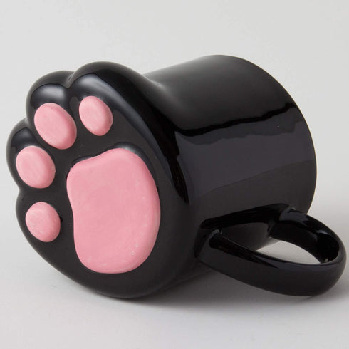 Black Paw Shaped Coffee Mug