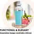 Oggi Groove Insulated Cocktail Shaker-17oz Double Wall Vacuum Insulated Stainless Steel Shaker, Tritan Lid has Built In Strainer, Ideal Cocktail Mixer, Martini Shaker, Margarita Shaker, Turquoise