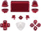 eXtremeRate Scarlet Red Classical Symbols Custom Replacement Full Set Buttons for ps4 Slim Pro CUH-ZCT2 Controller - Compatible with ps4 DTFS LED Kit - Controller NOT Included