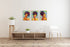 Framed Canvas Wall Decor Art Print Picture for Living Room- Wall Decorations for Bedroom Green Gray African Girls Painting- Modern Home Wall Decor Stretched and Framed Ready to Hang Pictures- 12"x16"x3 Panels