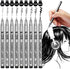 Precision Micro-Line Pens, Set of 9 Black Micro-Pen Fineliner Ink Pens, Waterproof Archival ink, Multiliner, Sketching, Anime, Artist Illustration, Technical Drawing, Office Documents