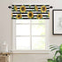 Sunflowers Valance Curtain for Windows, Farmhouse Black Stripes 54x18in Privacy Panel Rod Pocket Window Treatment Set, Summer Rural Sunflower Short Valances for Bathroom Kitchen Bedroom(1Pcs)
