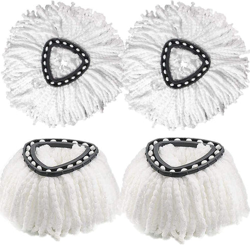 Mop Head Replacement Microfiber Spin Mop Refills Replacement Mop Refill Head (4 Pack)