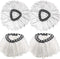 Mop Head Replacement Microfiber Spin Mop Refills Replacement Mop Refill Head (4 Pack)