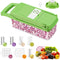 7 in 1 Vegetable Chopper, Easy to use Mandoline Slice Potato Onion Chopper Vegetable Chopper Dicer Slicer Cutter, Chopper for Kitchen with Hand Guard & Container Drain Basket