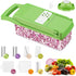 7 in 1 Vegetable Chopper, Easy to use Mandoline Slice Potato Onion Chopper Vegetable Chopper Dicer Slicer Cutter, Chopper for Kitchen with Hand Guard & Container Drain Basket