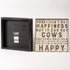 Primitives by Kathy Farmhouse Style Box Sign, 10" Square, Buy Cows