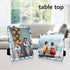 NBYONE 6X8 Picture frame,Real Glass photo frames for Wall Hanging or Table Top Home Decoration (6x8, Grey+white)