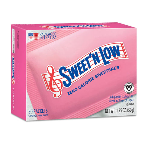 Sweet'N Low Sweetener, 50 Count Packets (1 Pack)