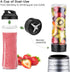 La Reveuse Smoothies Blender 300 Watt with 18 oz BPA Free Portable Travel Sports Bottle (Silver)