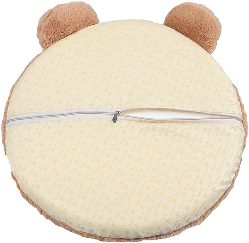 CHDN Memory Foam Seat Cushion Anti-Slip Cute Animal Cover Soft Round Stool Cushion Chair Pad Floor Mat 16 Inch (Bear)