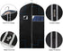 Syeeiex 40-Inch Suit Bag Garment Bags for Hanging Clothes (Set of 5) Mens Suit Covers, Suit Bags for Closet Storage with Clear Window for Men, Suits, Coats, Black & Grey