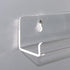 Simply Heaven Clear Vinyl Record Shelf Wall Mount 6 Pack Includes Bonus Bubble Level, Acrylic Album Record Holder, LP Display Floating Shelves