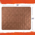 PETMAKER - 100% Waterproof Furniture Protector Pad Mat Quilted Cover, Shields Couch, Bed, and Sofa from Bedwetting, Stains, Spills, Accidents - Suitable for Pets, Kids, Adults (Brown) - 36x28