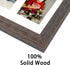 Golden State Art, 11x14 Distressed Brown Wood Frame with White Mat - Displays Two 5x7 Photos - Real Glass, Sawtooth Hangers, Swivel Tabs - Wall Mounting, Landscape, Portrait