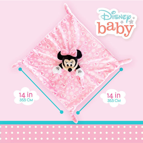 Disney Baby Minnie Mouse Plush Stuffed Animal Snuggler Blanket - Pink