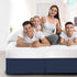 Nestl Pleated Bed Skirt, Easy Fit Bed Skirt, 14 Inch Tailored Drop Bed Skirt, Soft Double Brushed Premium Microfiber Ruffle Bed Skirt, Luxury Bedskirt, Hotel Bed Ruffle, King Bed Skirt Dark Blue