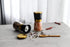 Gold Salt and Pepper Grinder Set Stainless steel Salt and Pepper Shaker Set Gold Ceramic Adjustable Coarseness Spice Grinder Black Peppercorn Sea Salt Mill Home Kitchen Gift