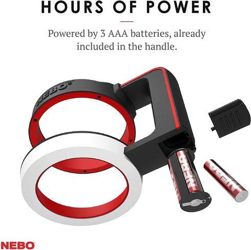 NEBO 6668 GLOW - Light + Handle for your 30oz tumbler - YETI Rambler, Ozark Trail and more