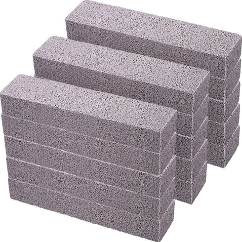 20 Pieces Pumice Stones for Cleaning - Pumice Scouring Pad, Pumice Stick Cleaner for Removing Toilet Bowl Ring, Bath, Household, Kitchen, Pool, 5.9 x 1.4 x 0.9 Inch (Gray)
