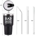 I'm A PROUD DAD Travel Tumbler Funny Birthday Christmas Gifts for Dad Father Men Father's Day from kids daughter, 30 Oz Insulated Stainless Steel Tumbler, Black