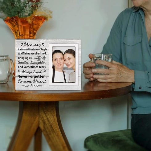 Memorial Picture Frame - Sympathy Gifts & Bereavement Gifts, Memorial Gifts for Loss of Mother, Father, Husband, Wife, Grandma, Grandpa - Memorial Frames for Loved One(4x6 Inch)