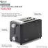 Betty Crocker 2-Slice Cool Wall Toaster, Black, BC-2605CB