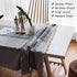 Deep Dream Tablecloth, Embroidered Table Cloth Cotton Linen Wrinkle Free Anti-Fading Tablecloths Washable Dust-Proof Table Cover for Kitchen Dinning Party Christmas, 55 x 55 Inch - New Gray